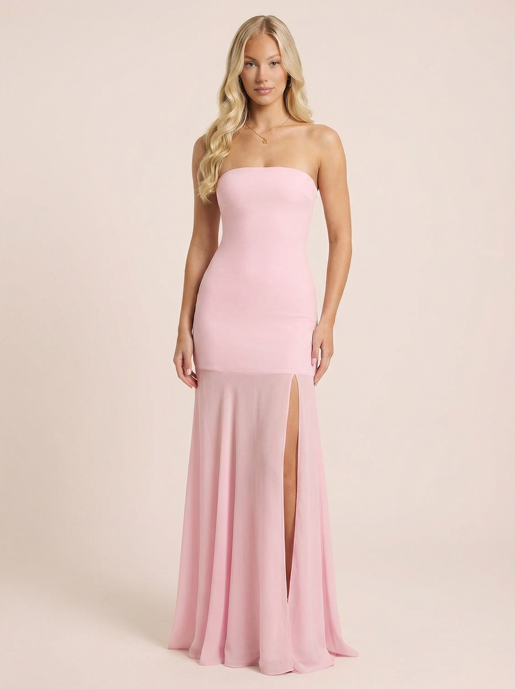 Celeste Strapless Bodycon Elegant Maxi Dress